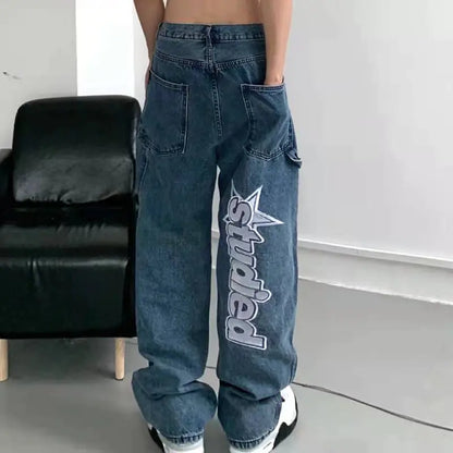 Retro Embroidery Jeans